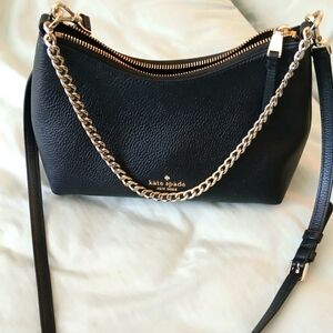 Kate Spade Black Crossbody Bag with Chain